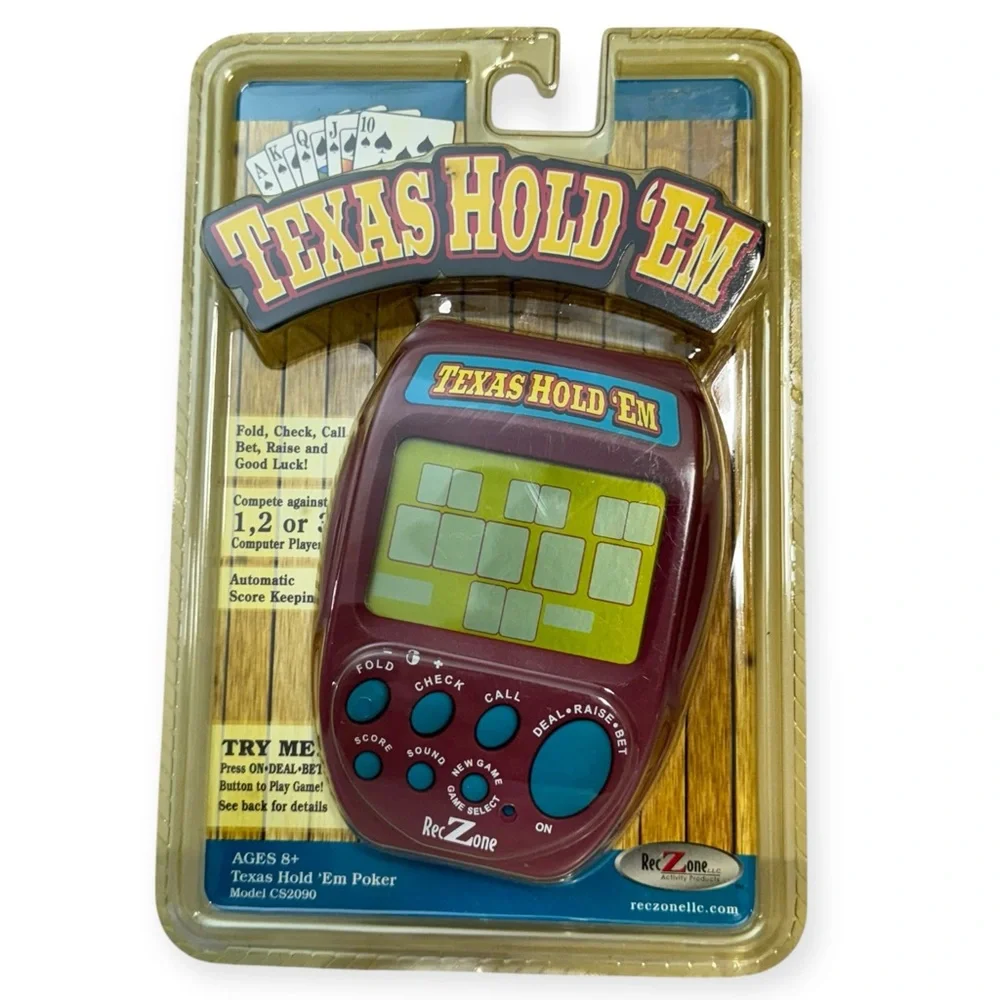 Vintage Rec Zone Texas Hold ‘Em‎ Handheld Electronic Game Model CS2090